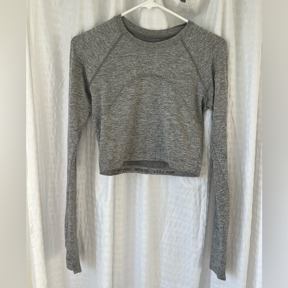 lululemon swiftly tech long sleeve crop length